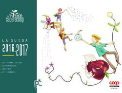 2016 2017 .COSTRUIAMO INSIEME .ALIMENTAZIONE .AMBIENTE .CITTADINANZA - Sapere Coop