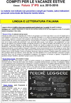 COMPITI PER LE VACANZE ESTIVE - Classe: Futura 3a IPS a.s. 2015-2016