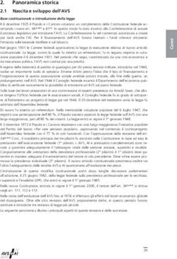 2.1 Nascita e sviluppo dell'AVS