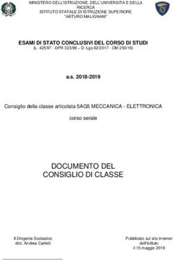 DOCUMENTO DEL CONSIGLIO DI CLASSE - A. Malignani