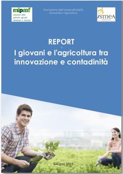 REPORT I giovani e l'agricoltura tra innovazione e contadinità - Giugno 2015 - Ismea