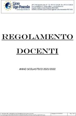 DOCENTI Regolamento ANNO SCOLASTICO 2021/2022