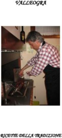 VALLEOGRA - RICETTE DELLA TRADIZIONE - Confraternita della Buona Tavola