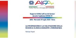 LA PROMOZIONE E LA VALUTAZIONE DELLA RICERCA CLINICA DURANTE L'EMERGENZA - Patrizia Popoli - Aifa