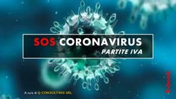 SOS CORONAVIRUS PARTITE IVA - A cura di Q CONSULTING SRL