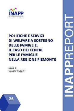 26 POLITICHE E SERVIZI DI WELFARE A SOSTEGNO DELLE FAMIGLIE: IL CASO DEI CENTRI PER LE FAMIGLIE NELLA REGIONE PIEMONTE