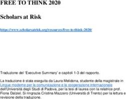 FREE TO THINK 2020 Scholars at Risk