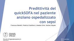 Predittività del quickSOFA nel paziente anziano ospedalizzato con sepsi - Francesca Remelli, Federico Castellucci, Amedeo Zurlo, Stefano Volpato