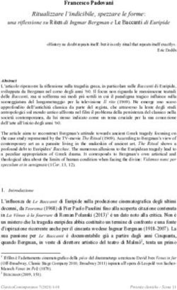 Ritualizzare l'indicibile, spezzare le forme