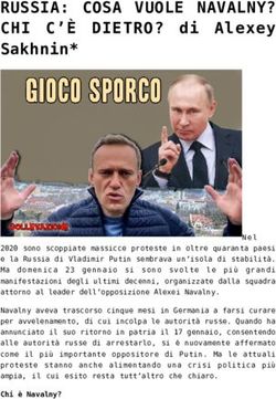 RUSSIA: COSA VUOLE NAVALNY? - CHI C'&Egrave; DIETRO? di Alexey Sakhnin* - sollevazione