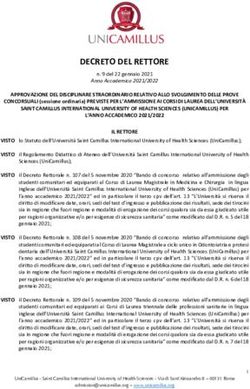 DECRETO DEL RETTORE - UniCamillus