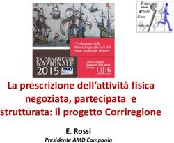 La prescrizione dell'attività fisica negoziata, partecipata e strutturata: il progetto Corriregione - E. Rossi - Società Italiana di ...