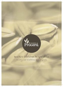 Qualità e tradizione in ogni chicco - Quality and tradition in each grain