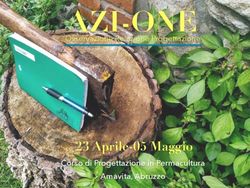 AZI-ONE - 23 Aprile-05 Maggio Corso di Progettazione in Permacultura Amavita, Abruzzo