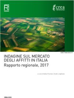 INDAGINE SUL MERCATO DEGLI AFFITTI IN ITALIA - Rapporto regionale, 2017 - CREA 2018
