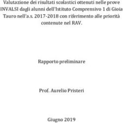 Valutazione dei risultati scolastici ottenuti nelle prove INVALSI dagli alunni dell'Istituto Comprensivo 1 di Gioia Tauro nell'a.s. 2017-2018 con ...