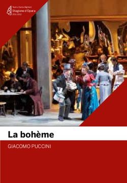 La bohème GIACOMO PUCCINI - Stagione d'Opera - Teatro Alighieri