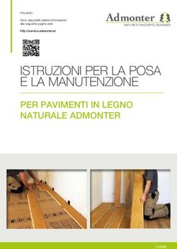 ISTRUZIONI PER LA POSA E LA MANUTENZIONE - PER PAVIMENTI IN LEGNO NATURALE ADMONTER