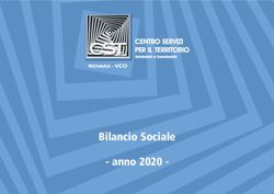 Bilancio Sociale - anno 2020 - Novara VCO