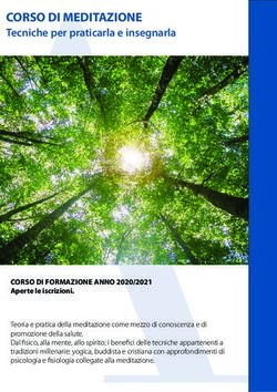 CORSO DI MEDITAZIONE Tecniche per praticarla e insegnarla - Istituto Aletheia