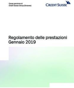 Regolamento delle prestazioni Gennaio 2019 - Cassa pensione di Credit Suisse Group (Svizzera) - Pensionskasse der ...