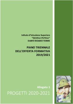 PROGETTI 2020-2021 - PIANO TRIENNALE DELL'OFFERTA FORMATIVA 2019/2021 Istituto d'Istruzione Superiore - IIS OLIVELLI-PUTELLI