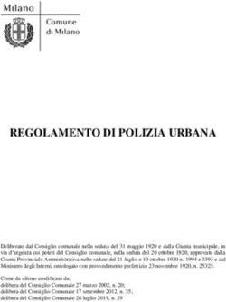 REGOLAMENTO DI POLIZIA URBANA - Comune di Milano