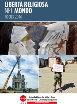 LIBERTÀ RELIGIOSA NEL MONDO - FOCUS 2016 - ACS Italia