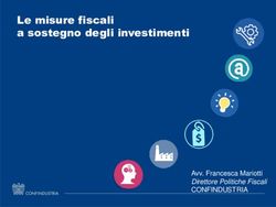 Avv. Francesca Mariotti Direttore Politiche Fiscali - CONFINDUSTRIA - Le misure fiscali a sostegno degli investimenti