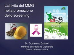 L'attivit&agrave; del MMG nella promozione dello screening - Dr. Domenico Ghisleri Medico di Medicina Generale - Gestione Flussi ATS