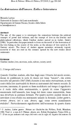 La distruzione dell'amore. Esilio e letteratura