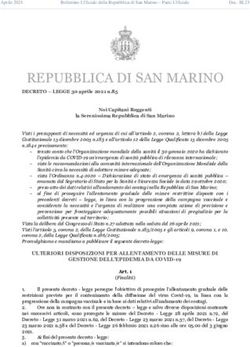 REPUBBLICA DI SAN MARINO - ISS