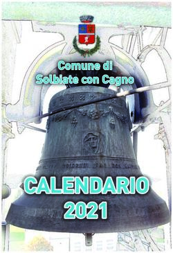 CALENDARIO 2021 - Comune di Solbiate con Cagno - Acsm Agam Ambiente