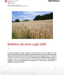 Bollettino del clima Luglio 2020 - MeteoSvizzera