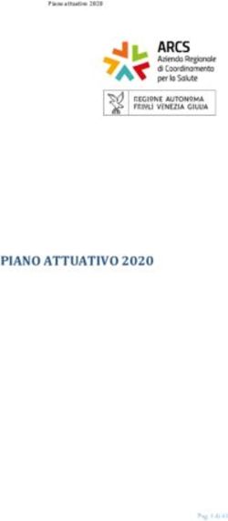 PIANO ATTUATIVO 2020 - ARCS