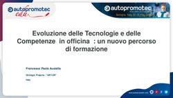 Evoluzione delle Tecnologie e delle Competenze in officina : un nuovo percorso di formazione - Francesco Paolo Ausiello - Federmetano