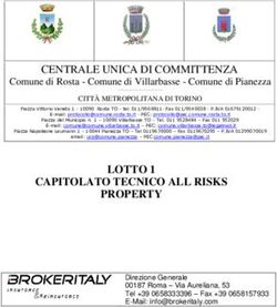 LOTTO 1 CAPITOLATO TECNICO ALL RISKS