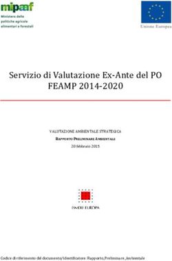Servizio di Valutazione Ex-Ante del PO - FEAMP 2014-2020
