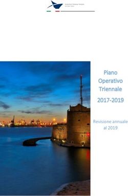Piano Operativo Triennale 2017 2019 - Revisione annuale al 2019 - Autorità di Sistema ...