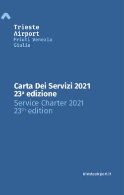 Carta Dei Servizi 2021 23a edizione - Service Charter 2021 23th edition triesteairport.it