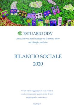 BILANCIO SOCIALE 2020 - ESTUARIO ODV Associazione per il sostegno e il mutuo aiuto - Associazione Estuario ONLUS