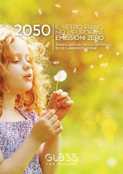 2050 il vetro piano nell'europa a emissioni zero - innescare un ciclo virtuoso di decarbonizzazione