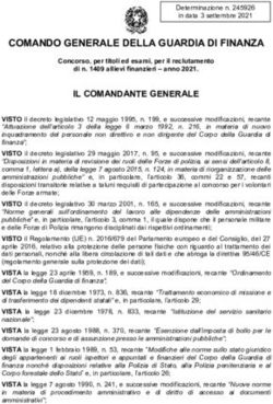COMANDO GENERALE DELLA GUARDIA DI FINANZA