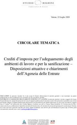 CIRCOLARE TEMATICA Crediti d'imposta per l'adeguamento degli ambienti di lavoro e per la sanificazione - Disposizioni attuative e chiarimenti ...