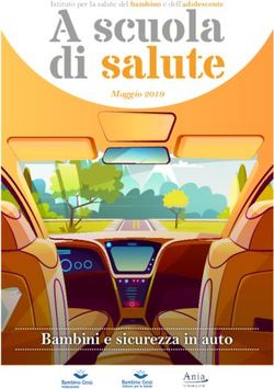 Bambini e sicurezza in auto - Maggio 2019 Istituto per la salute del bambino e dell'adolescente - Fondazione ANIA