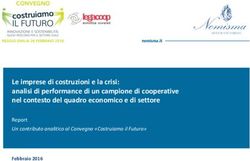 Le imprese di costruzioni e la crisi: analisi di performance di un campione di cooperative nel contesto del quadro economico e di settore - Report ...