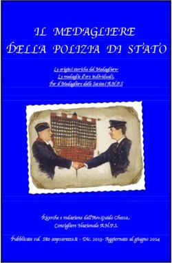 IL MEDAGLIERE DELLA POLIZIA DI STATO