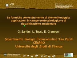 CESPRO Dipartimento Biologia Evoluzionistica 'Leo Pardi' Università degli Studi di Firenze - G. Santini, L. Tucci, E. Gramigni - Ispra