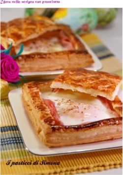 Uova nello scrigno con prosciutto