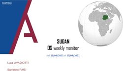 SUDAN OS weekly monitor - dal 21/06/2021 al 27/06/2021 Luca LIVADIOTTI Salvatore PAIS - Analytica for intelligence and security ...